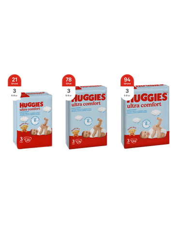 Huggies® Ultra Comfort для мальчиков