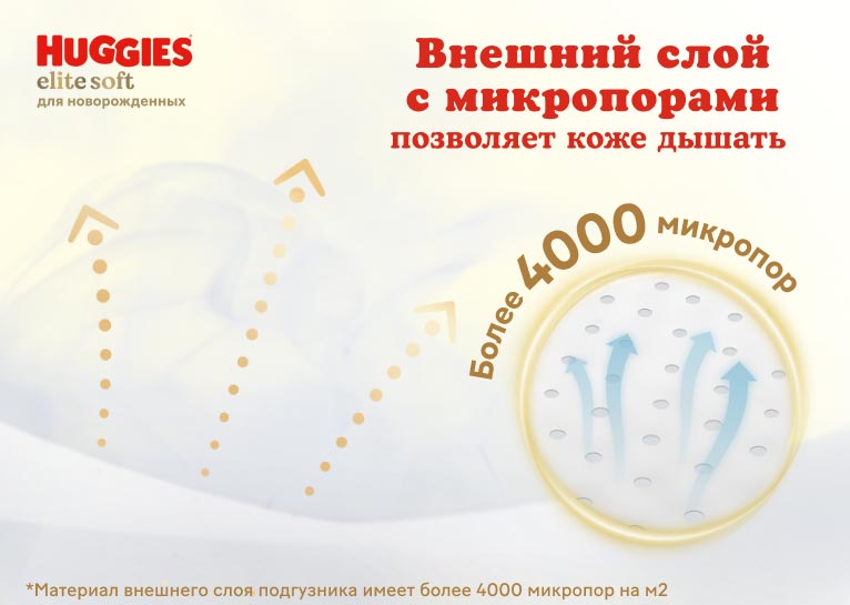 Новинка! Ультрамягкие Huggies® Elite Soft