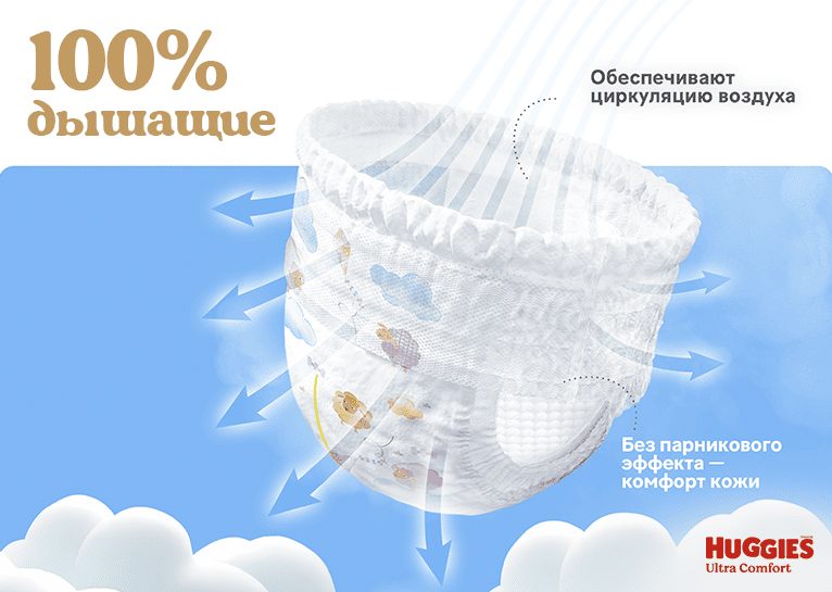 Трусики-подгузники Huggies® Ultra Comfort для девочек