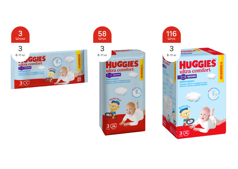 НОВИНКА! Huggies® Трусики для мальчиков