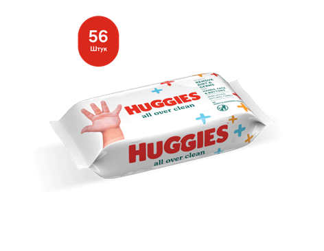 Влажные салфетки Huggies® All Over Clean